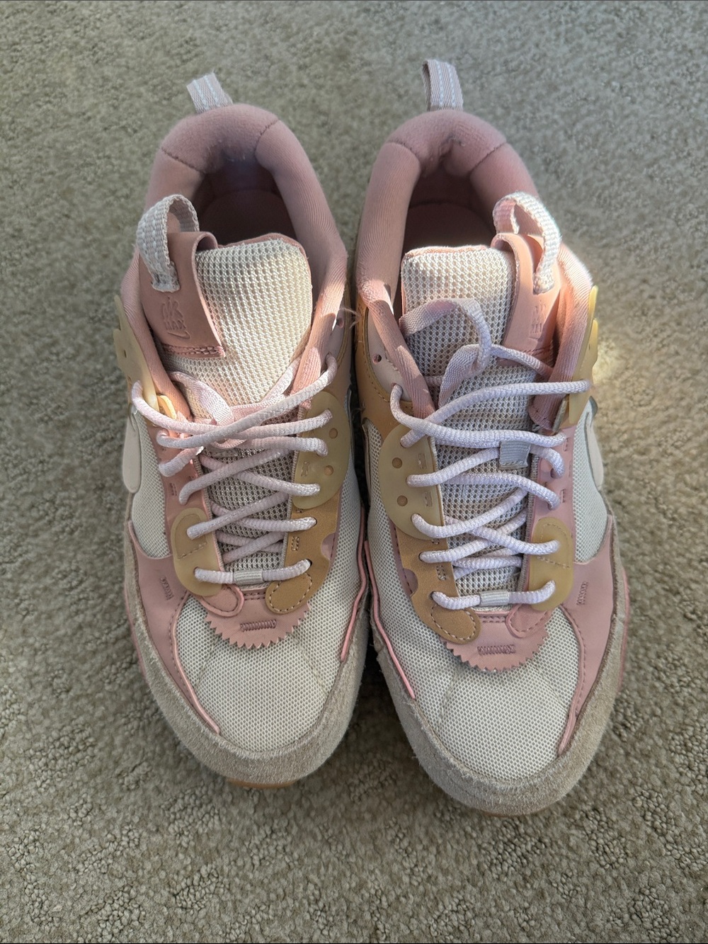Nike Women's Sneakers Pink White Tan